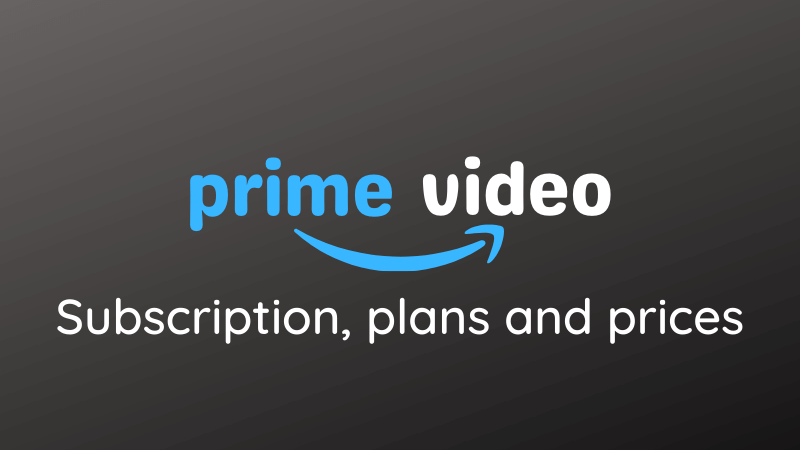 amazon prime video subscription recharge plans