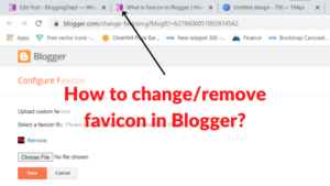 Read more about the article What is Favicon in Blogger | How you can add or change it?