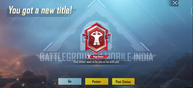 You are currently viewing How to get the Unique Destiny title in PUBG/BGMI?