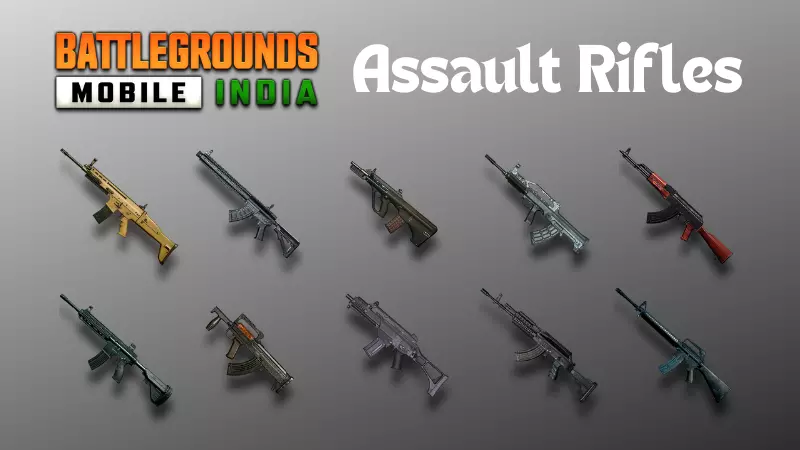 assault rifles in bgmi