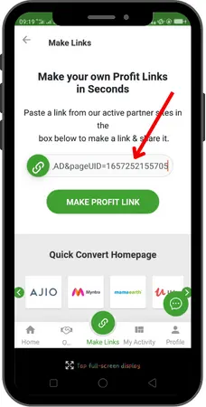 how to make affiliate link on earnkaro