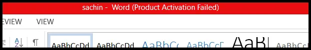 product activation failed in excel