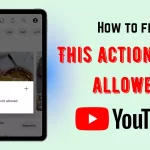 This action isn’t allowed YouTube | suspended YouTube channel