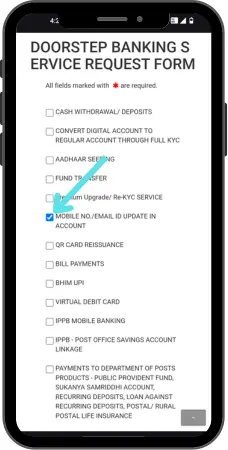 ippb mobile number update online